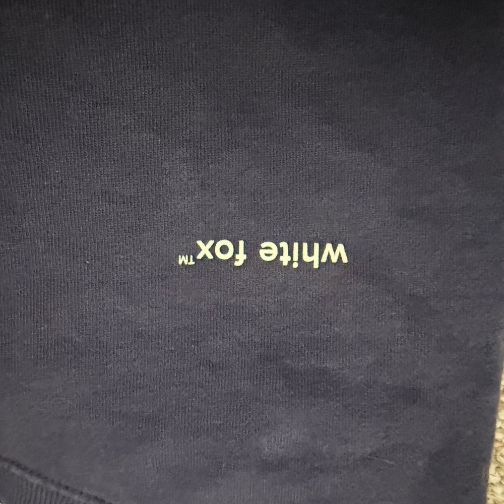 White Fox Navy Crewneck